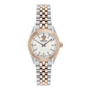 Versace V-Code Bracelet Watch Two Tone Womens